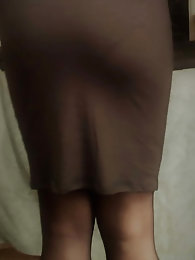 Panty Bulge - Black Dress